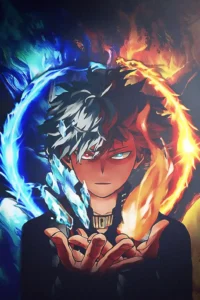 Shoto Todoroki My Hero Academia Original Image Metal Wall Poster
