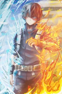 Shoto Todoroki My Hero Academia Original Image Outstanding Metal Wall Poster