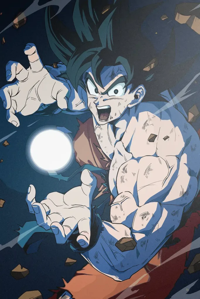 Son Goku Dragon Ball Original Image Bespoke Metal Poster