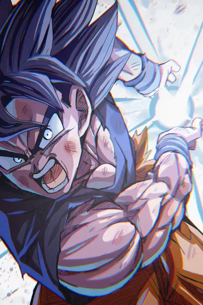 Son Goku Dragon Ball Original Image Deluxe Metal Print