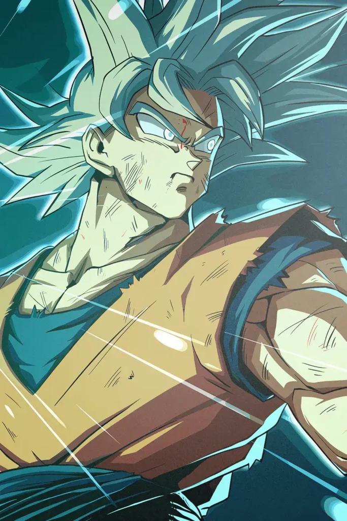 Son Goku Dragon Ball Original Image Deluxe Printed Metal Wall Art