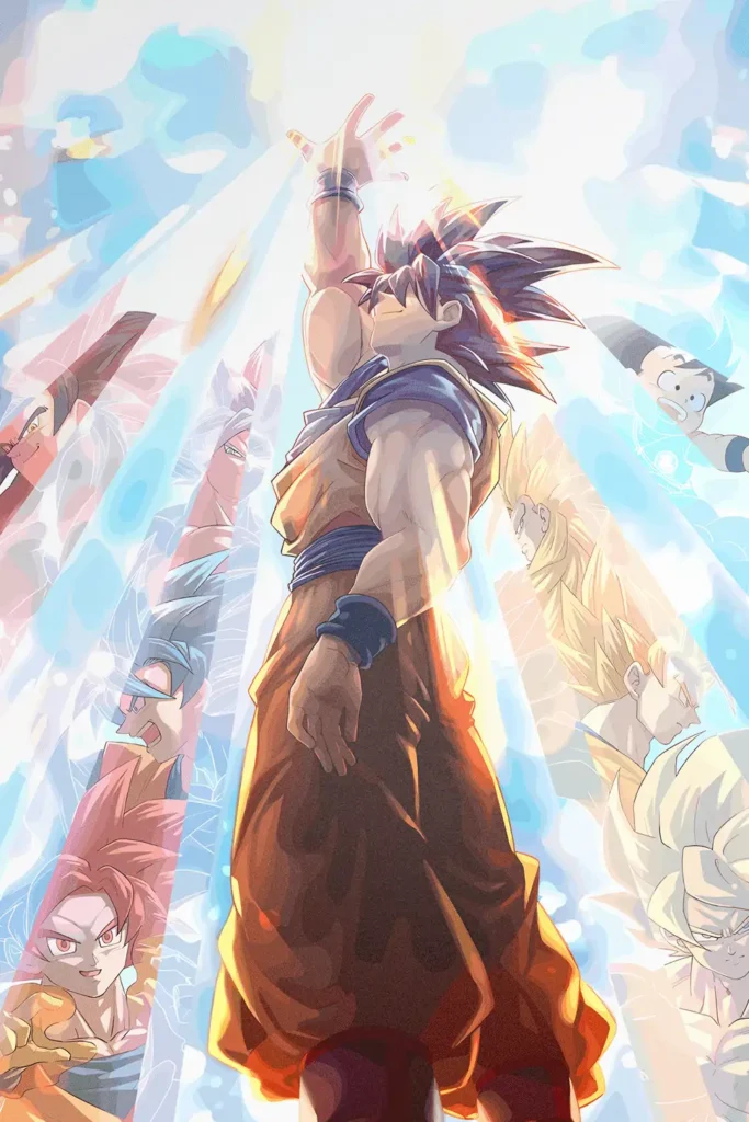 Son Goku Dragon Ball Original Image Exquisite Printed Metal Poster