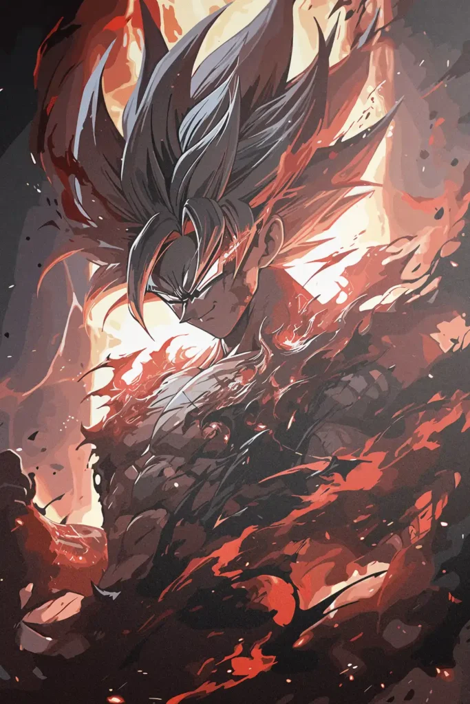Son Goku Dragon Ball Original Image Metal Print Poster