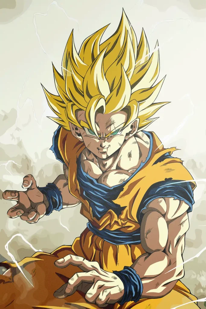 Son Goku Dragon Ball Original Image Bespoke Metal Poster
