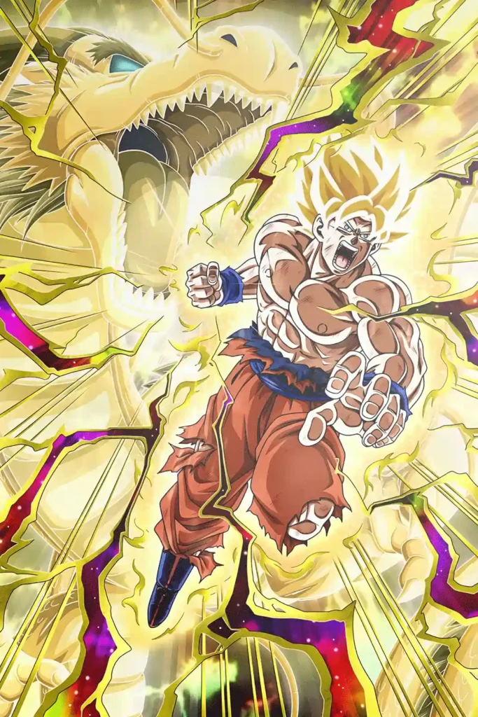 Son Goku Dragon Ball Original Image Bespoke Metal Wall Poster