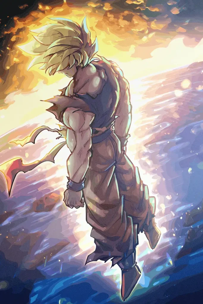 Son Goku Dragon Ball Original Image Deluxe Metal Poster