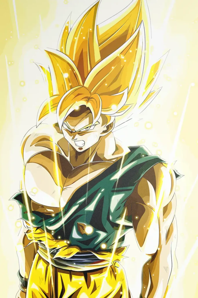 Son Goku Dragon Ball Original Image Exclusive Metal Print