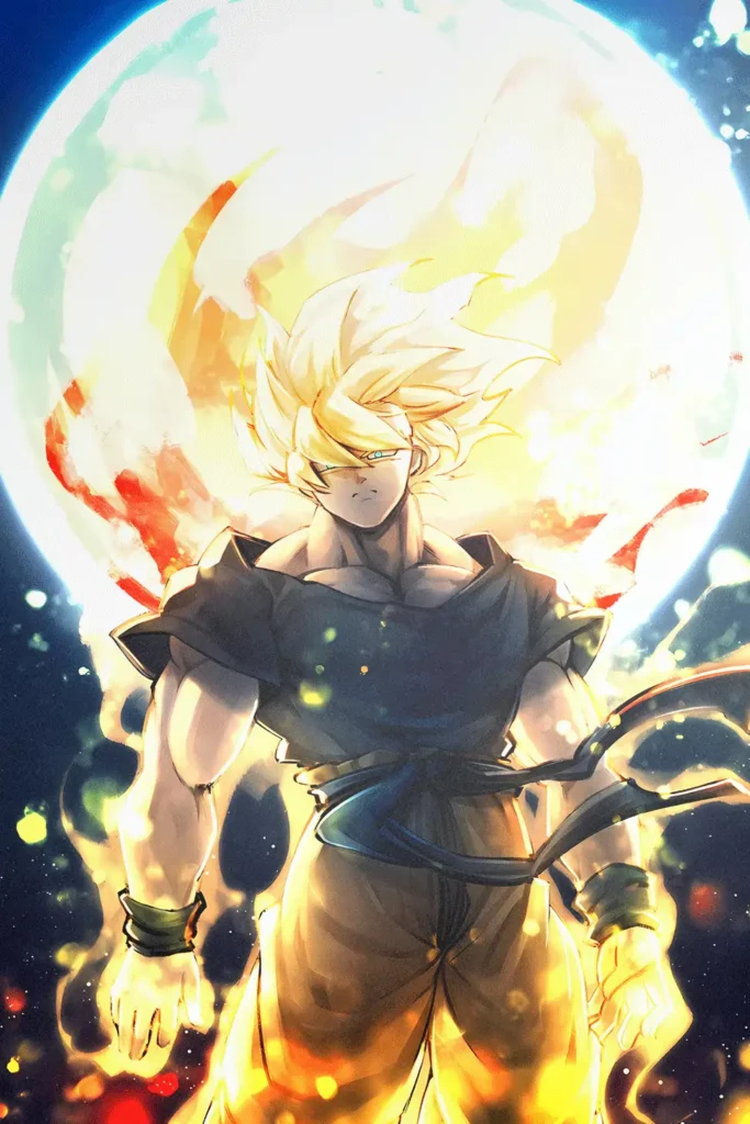 Son Goku Dragon Ball Original Image Exquisite Metal Print Poster