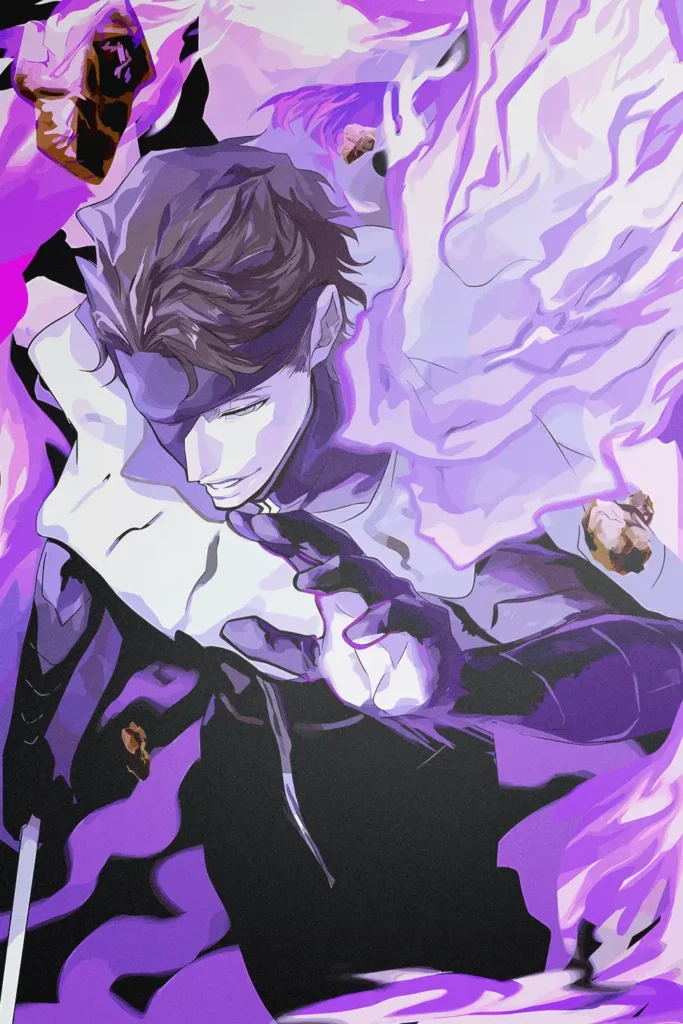 Sosuke Aizen Bleach Original Image Aluminium Metal Poster