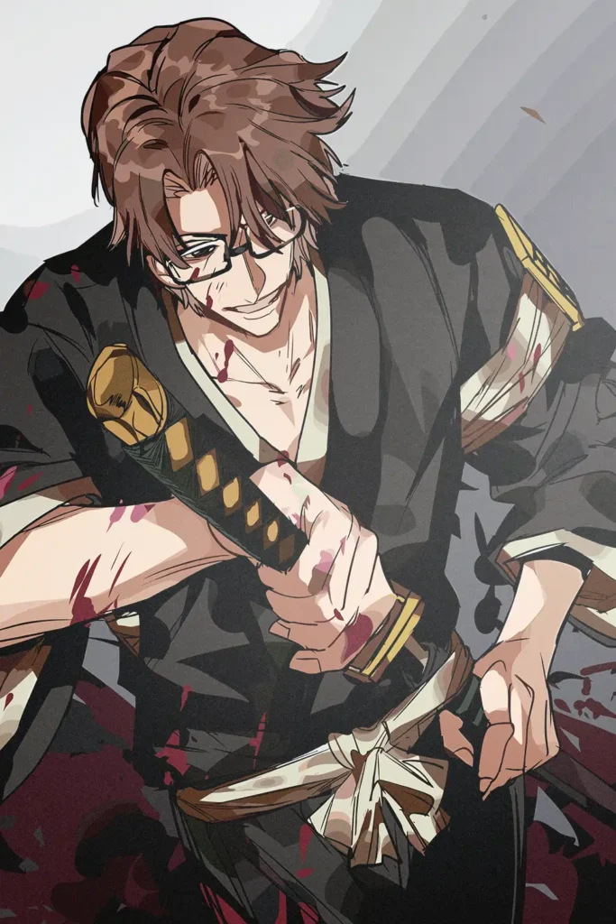 Sosuke Aizen Bleach Original Image Bespoke Metal Print Wall Art