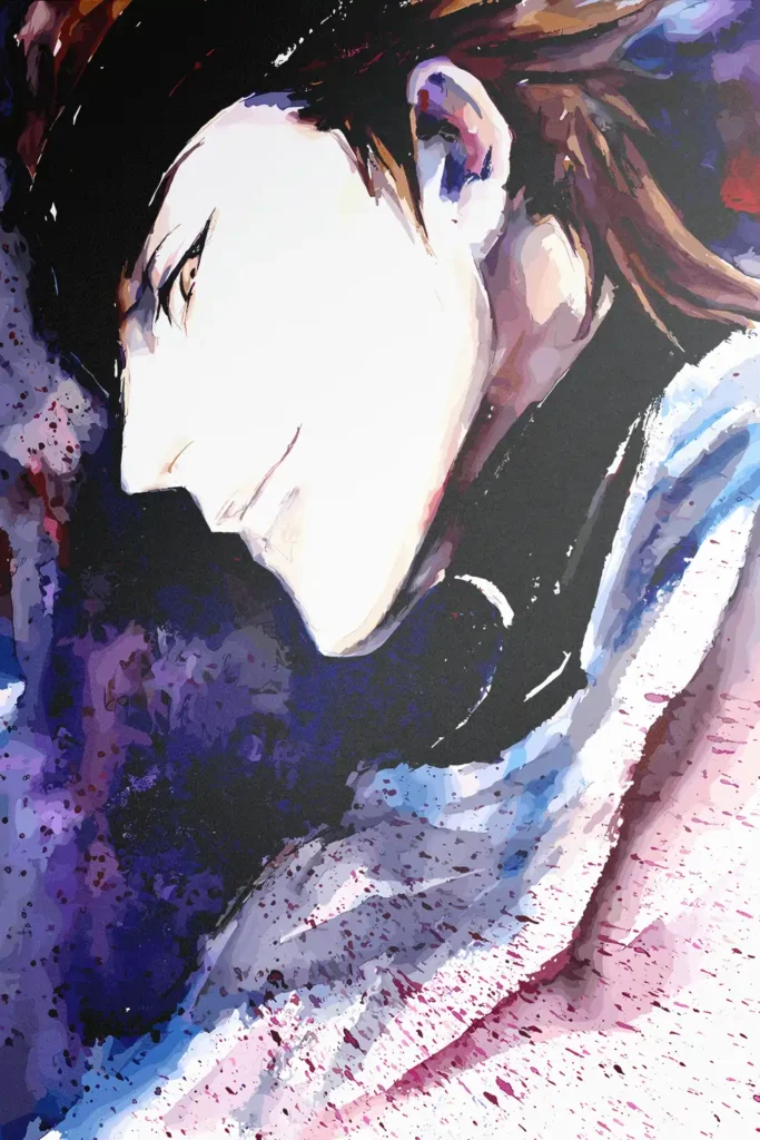 Sosuke Aizen Bleach Original Image Bespoke Metal Wall Poster