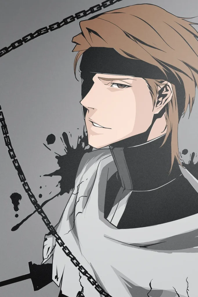 Sosuke Aizen Bleach Original Image Exclusive Metal Poster