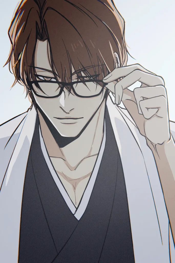 Sosuke Aizen Bleach Original Image Exclusive Metal Print