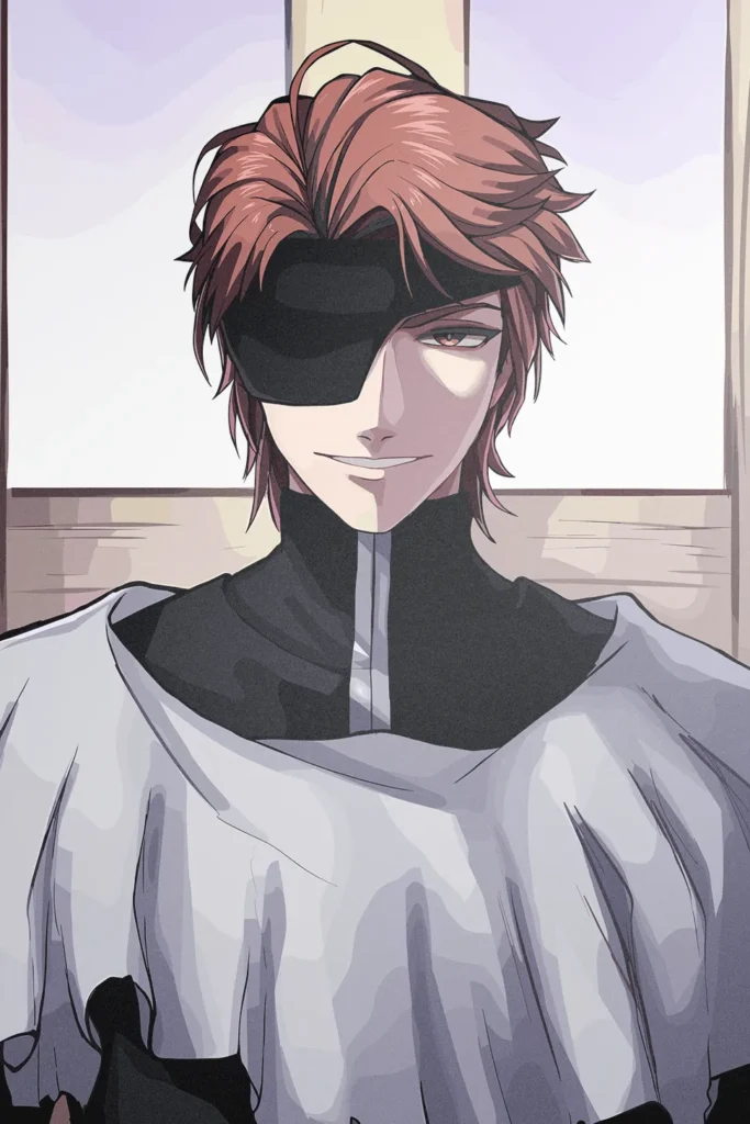 Sosuke Aizen Bleach Original Image Exclusive Metal Wall Art