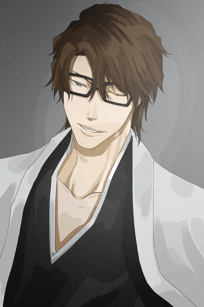 Sosuke Aizen Bleach Original Image High Quality Metal Poster