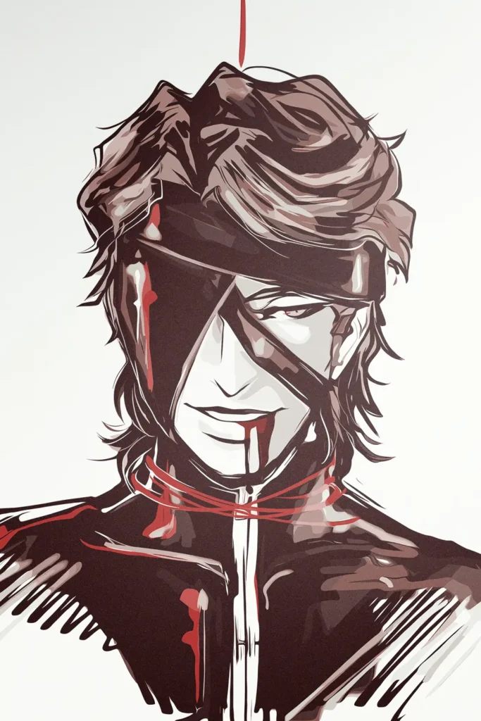 Sosuke Aizen Bleach Original Image Metal Wall Poster