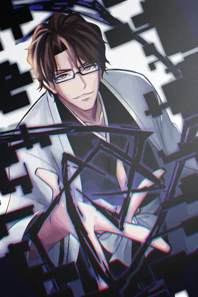 Sosuke Aizen Bleach Original Image Premium Metal Print