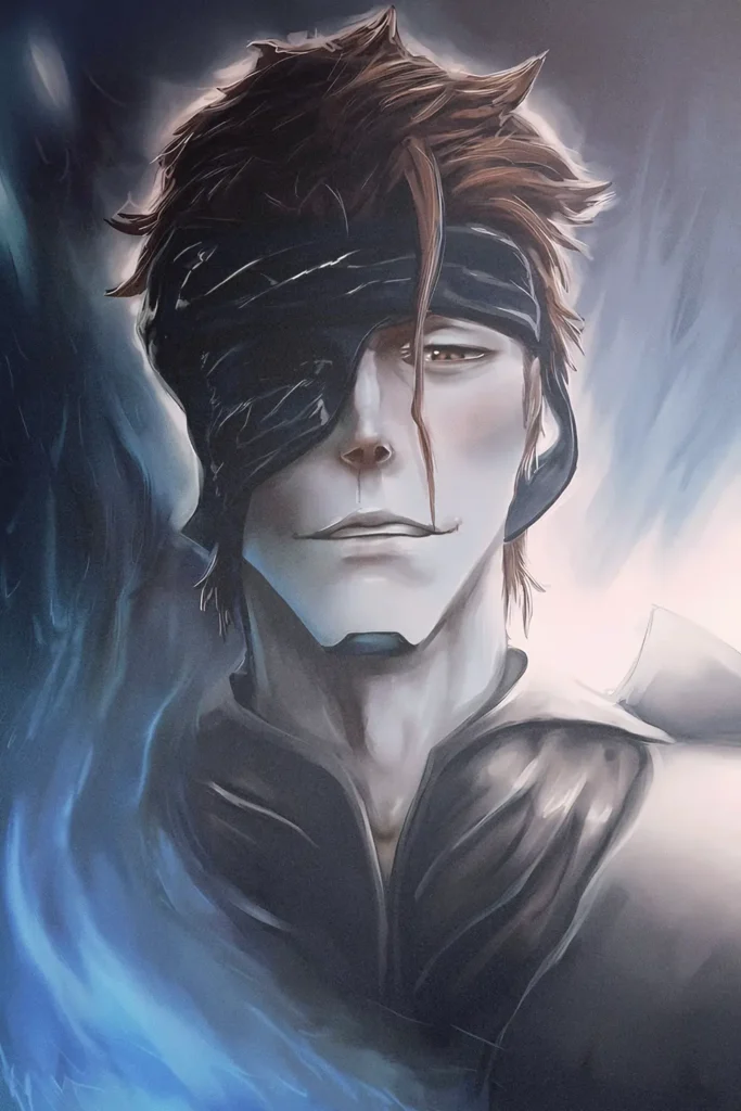 Sosuke Aizen Bleach Original Image Premium Printed Metal Poster