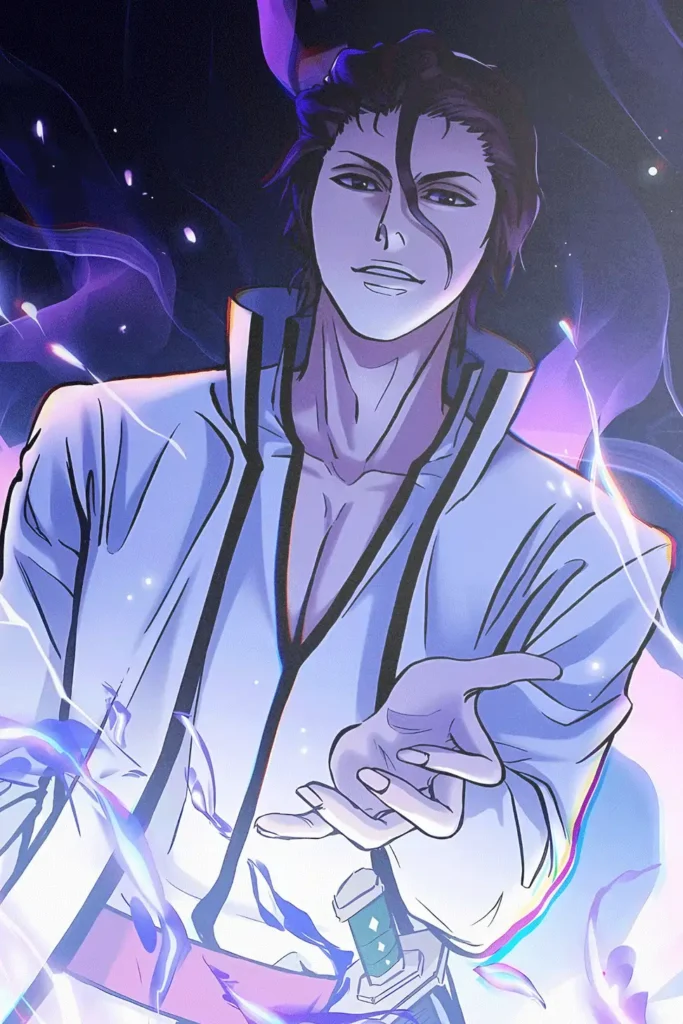 Sosuke Aizen Bleach Original Image Printed Metal Poster