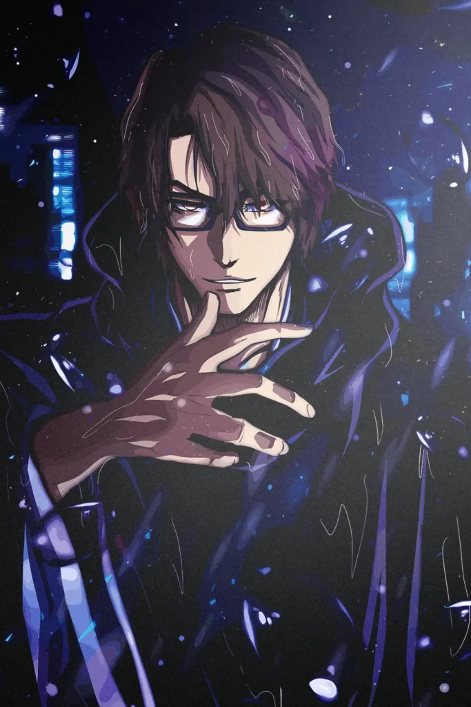 Sosuke Aizen Bleach Original Image Printed Metal Wall Art