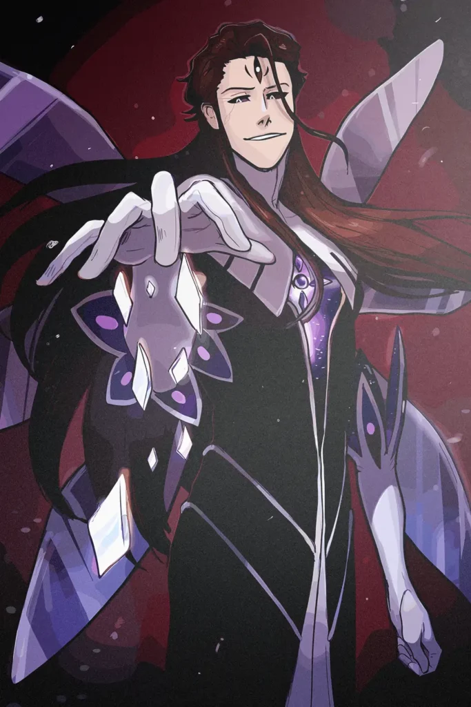 Sosuke Aizen Bleach Original Image Metal Print Wall Art