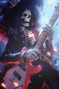 Soul King Brook One Piece Original Image Deluxe Metal Print