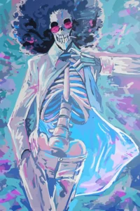 Soul King Brook One Piece Original Image Exclusive Metal Wall Art