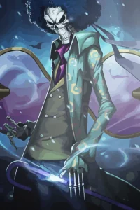 Soul King Brook One Piece Original Image Premium Metal Print