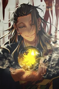 Suguru Geto Jujutsu Kaisen Original Image Premium Metal Print