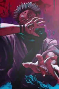 Sukuna Jujutsu Kaisen Original Image High Quality Printed Metal Wall Art