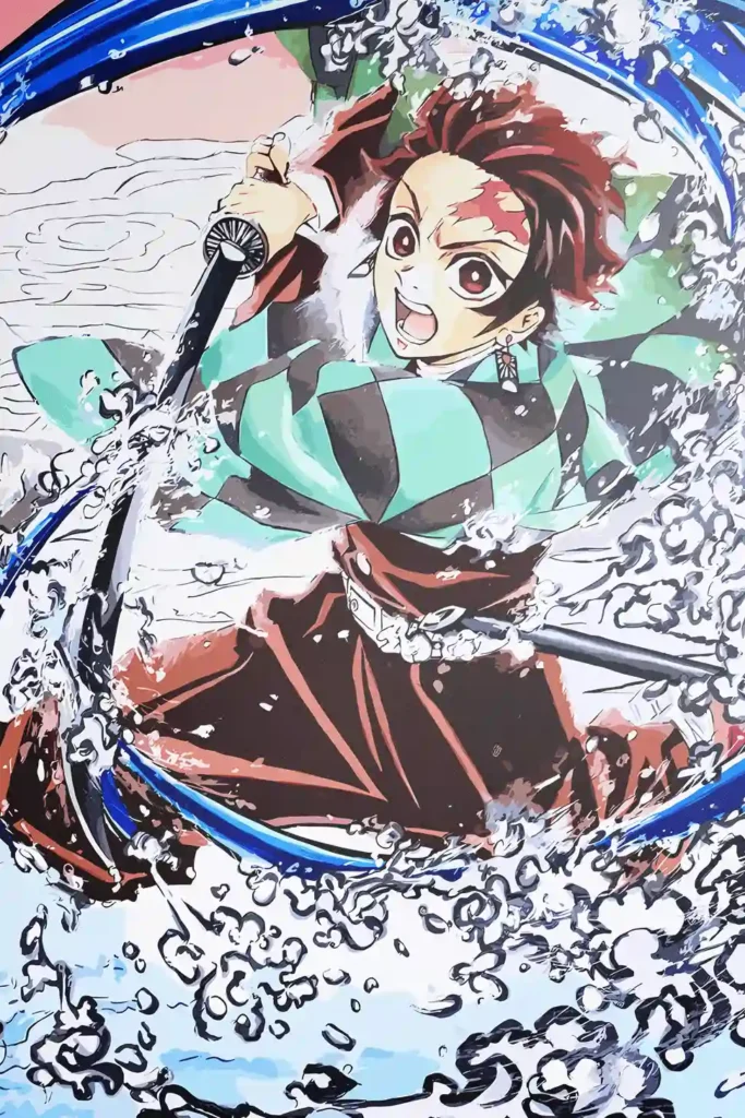 Tanjiro Kamado Demon Slayer Original Image Bespoke Printed Metal Wall Art