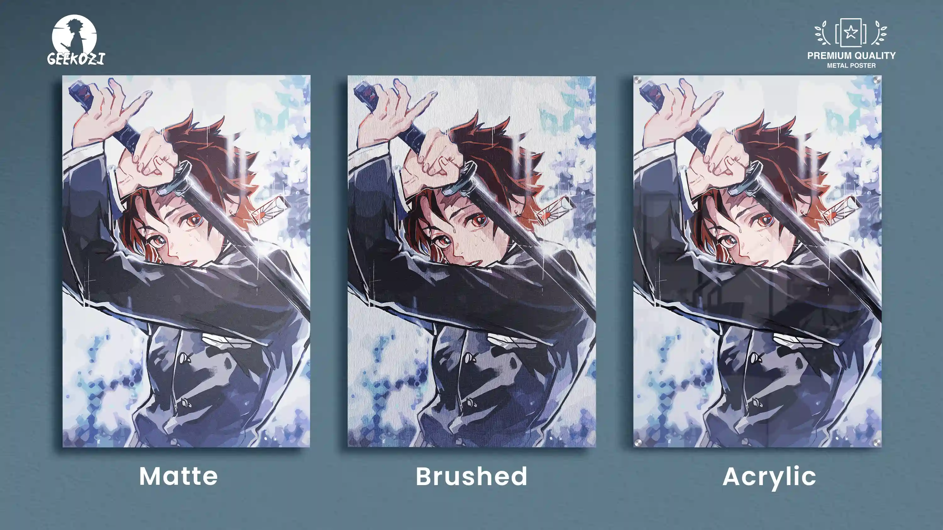 Tanjiro Kamado Demon Slayer All Product Types Exclusive Metal Print