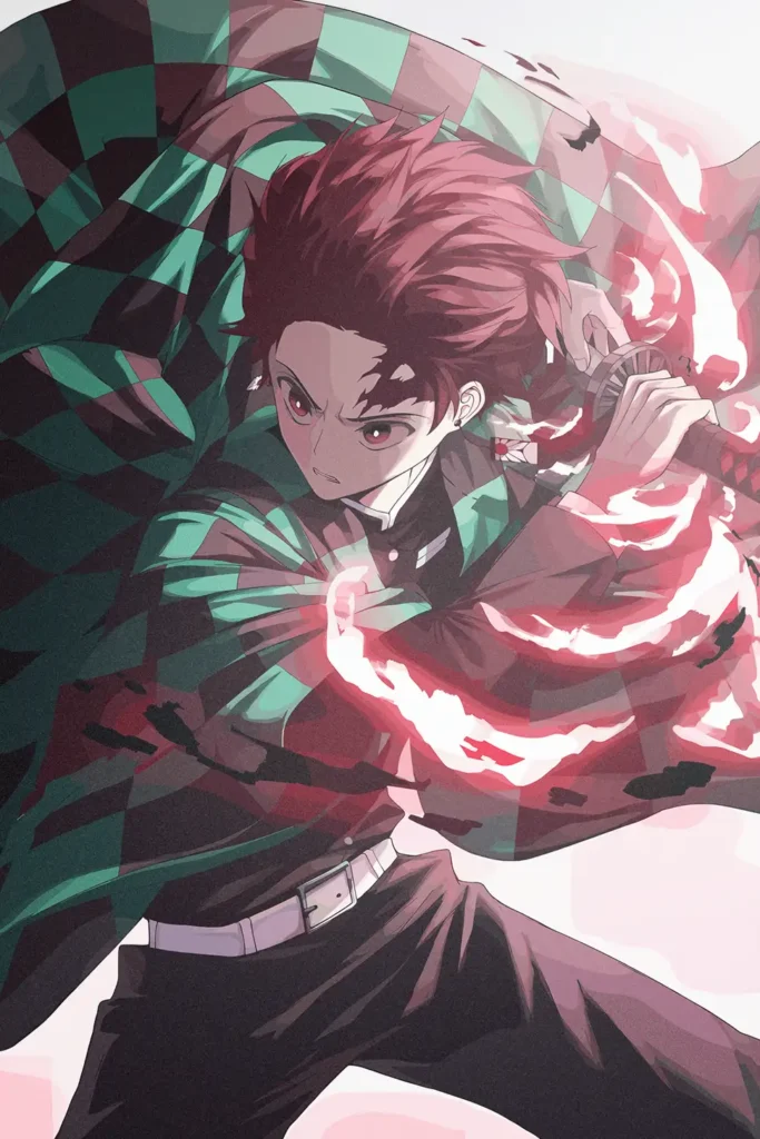 Tanjiro Kamado Demon Slayer Original Image Exclusive Metal Wall Art