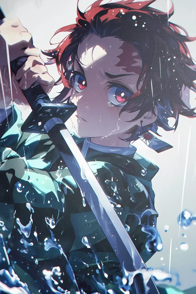 Tanjiro Kamado Demon Slayer Original Image High Quality Aluminium Printed Metal Poster