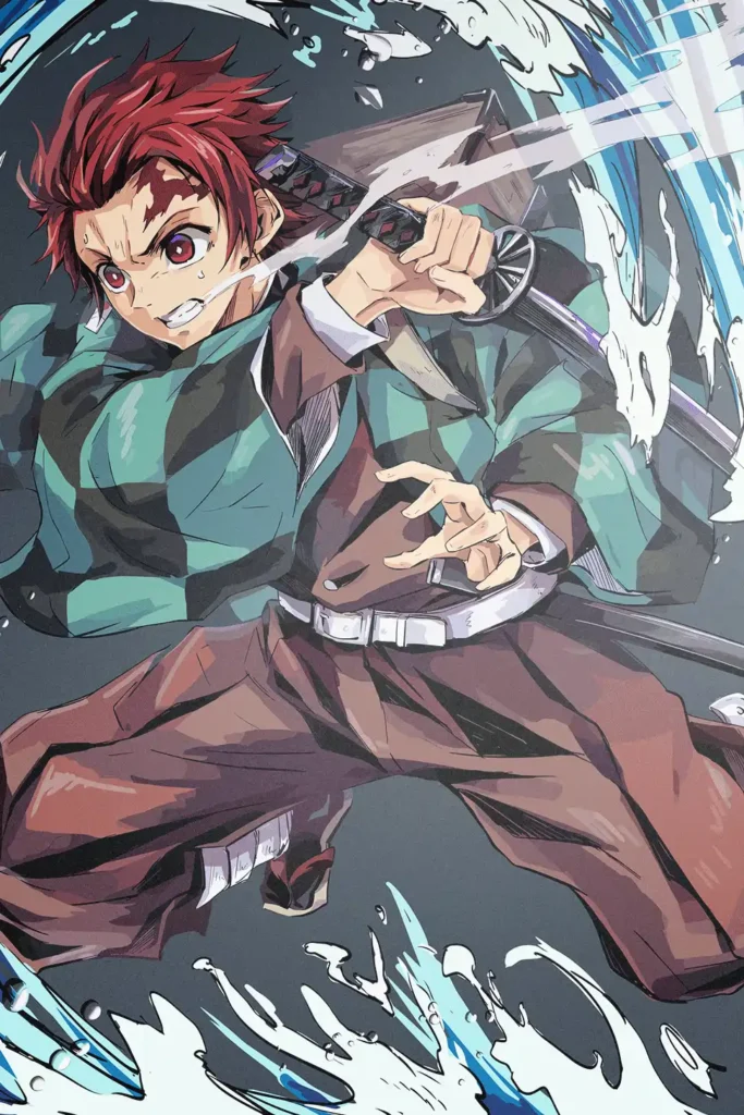 Tanjiro Kamado Demon Slayer Original Image Outstanding Printed Metal Poster