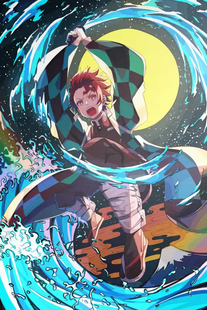 Tanjiro Kamado Demon Slayer Original Image Printed Metal Wall Art