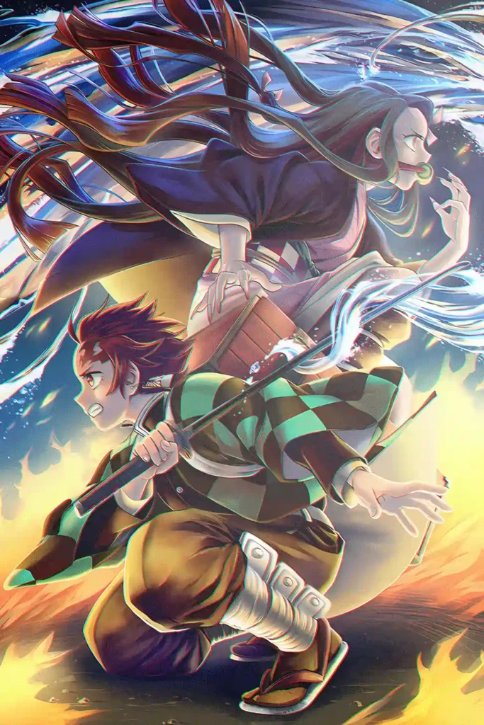 Tanjiro Kamado Demon Slayer Original Image Metal Print Wall Art