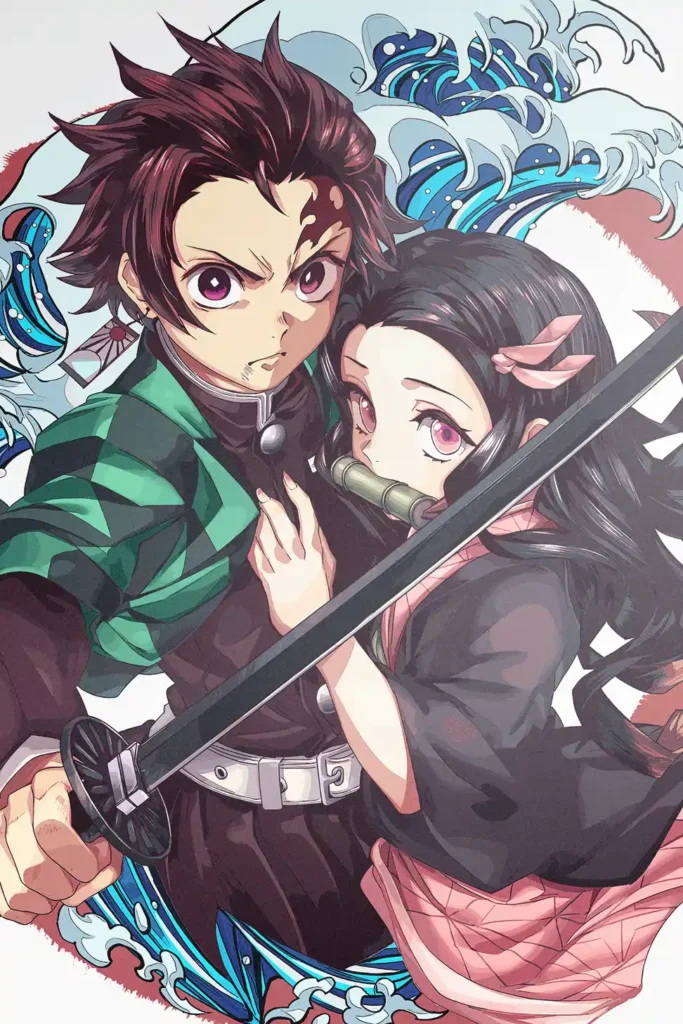 Tanjiro Kamado Demon Slayer Original Image Premium Printed Metal Poster
