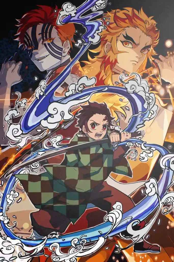 Tanjiro Kamado Demon Slayer Original Image Premium Metal Print