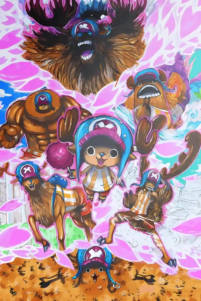 Tony Tony Chopper One Piece Original Image Deluxe Metal Poster