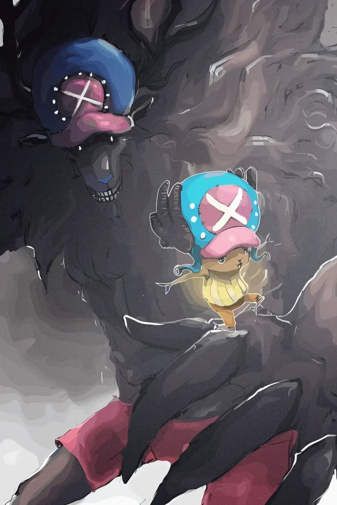 Tony Tony Chopper One Piece Original Image Deluxe Printed Metal Wall Art