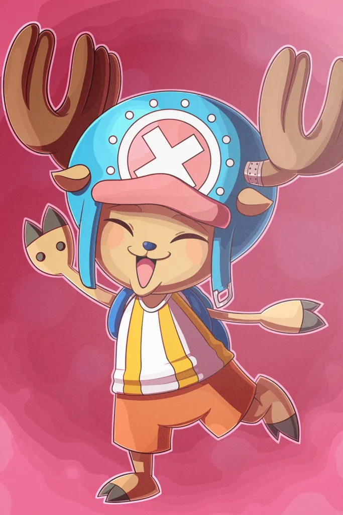 Tony Tony Chopper One Piece Original Image Exclusive Metal Poster