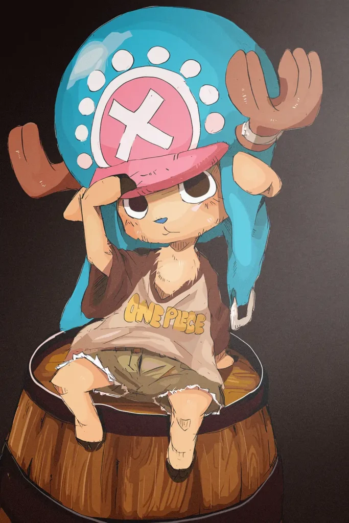 Tony Tony Chopper One Piece Original Image Metal Wall Art Poster