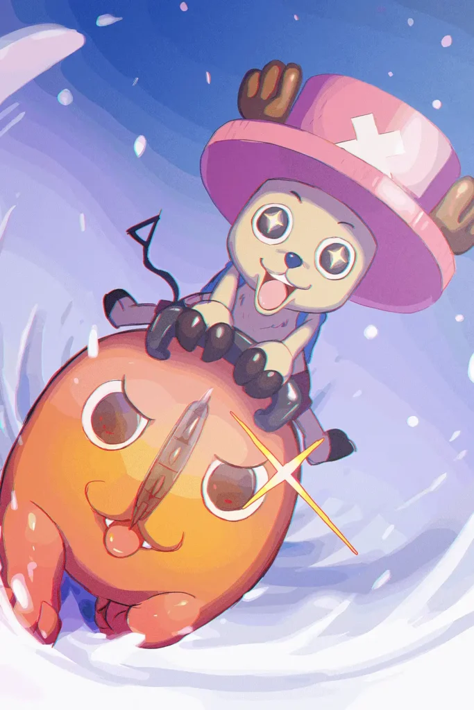 Tony Tony Chopper One Piece Original Image Metal Wall Poster
