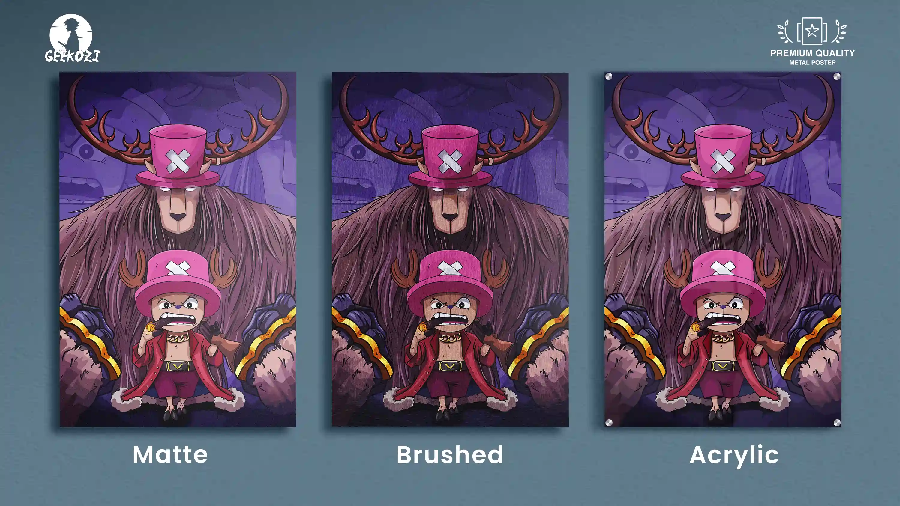 Tony Tony Chopper One Piece All Product Types Outstanding Metal Poster