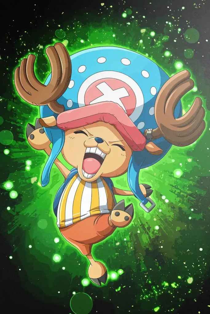Tony Tony Chopper One Piece Original Image Outstanding Metal Wall Art Poster