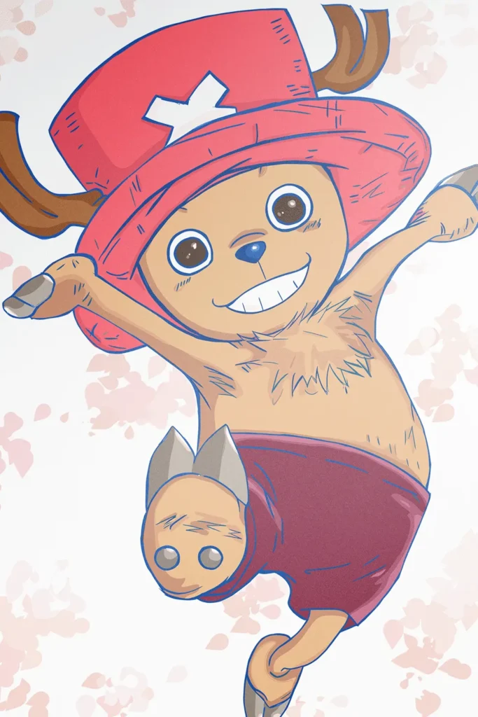 Tony Tony Chopper One Piece Original Image Premium Metal Poster