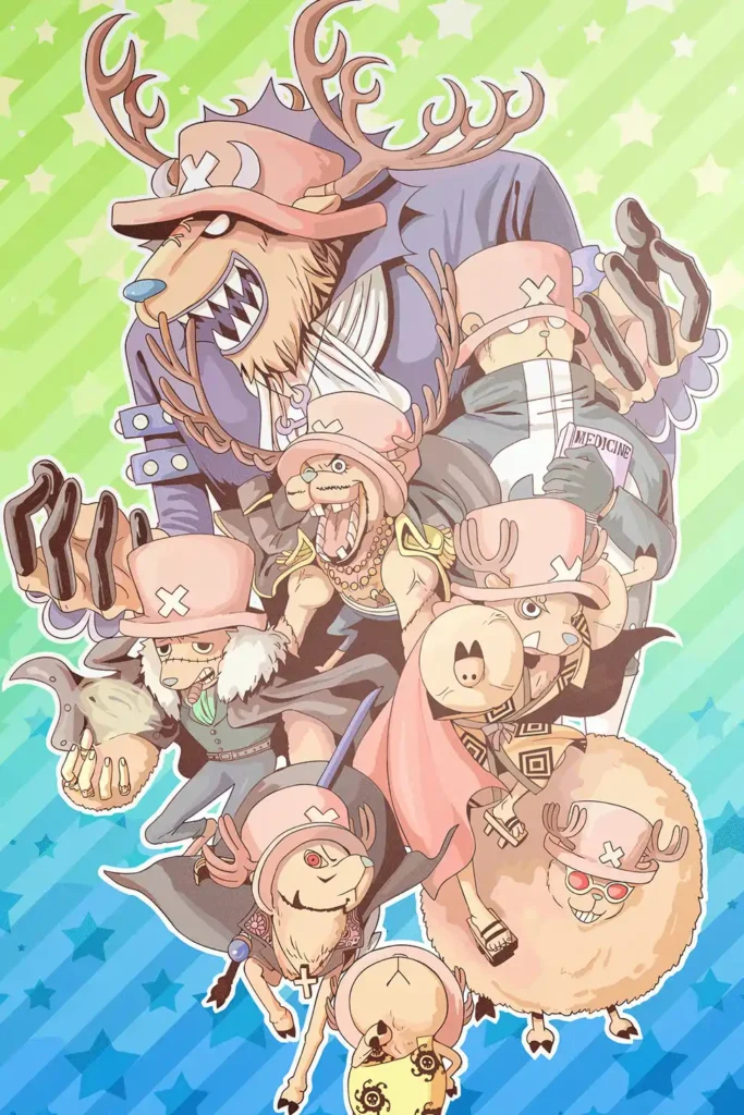 Tony Tony Chopper One Piece Original Image Premium Metal Wall Art