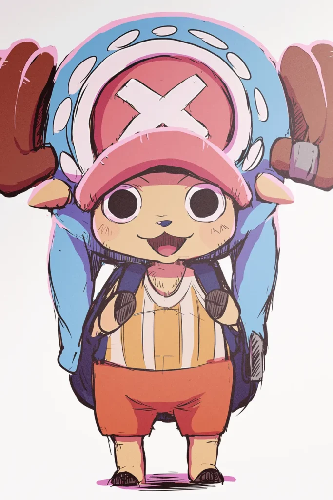 Tony Tony Chopper One Piece Original Image Premium Printed Metal Poster
