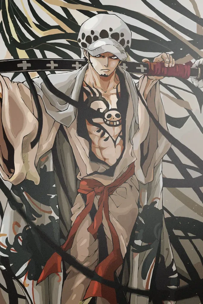 Trafalgar Law One Piece Original Image Deluxe Metal Print